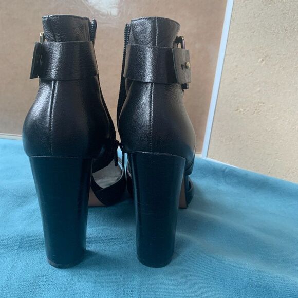 Nine West Leather Open Toe Boots 7.5 - Picture 10 of 14